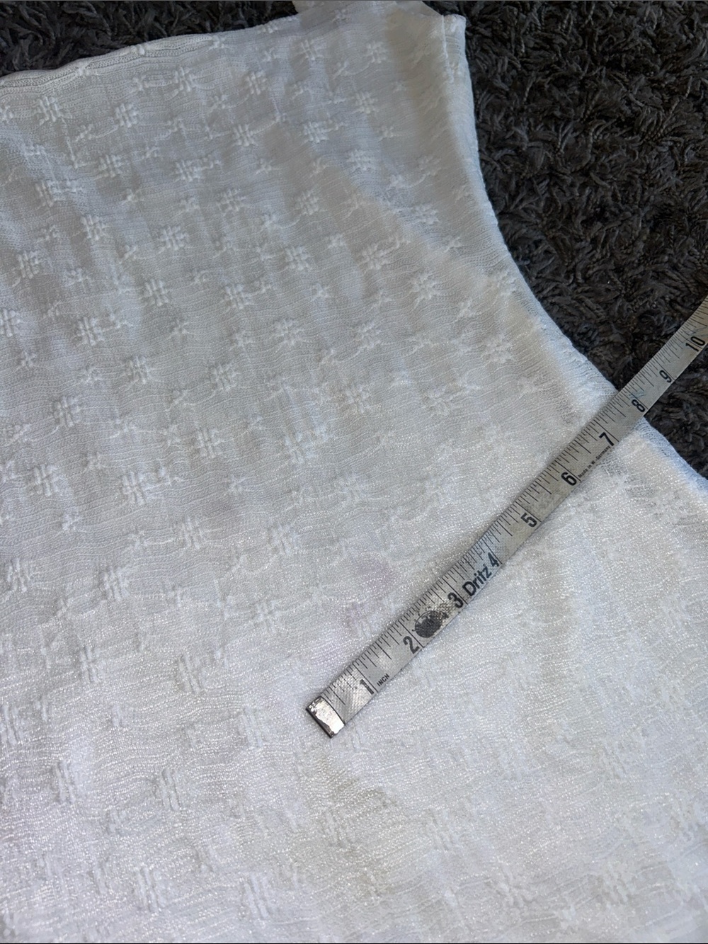 Princess Polly Lanchester Mini Dress White Square Neck Size 4 - Picture 9 of 16
